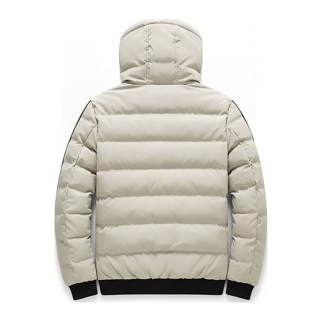 Base – Steppjacken Herren in beige – Rückansicht