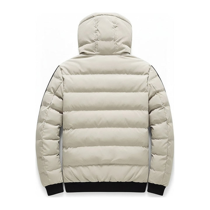 Base – Steppjacken Herren in beige – Rückansicht