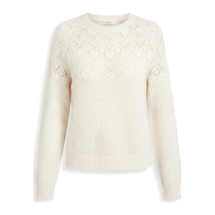 Flo – Pullover Damen in beige – Vorderansicht