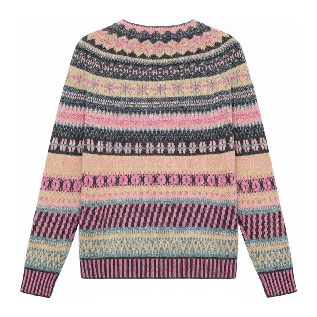 Elma – Pullover Damen in grau – Rückansicht