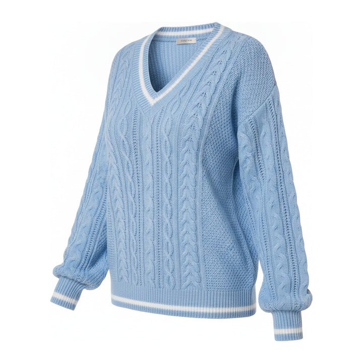Kor – Pullover Damen in blau – Seitenansicht