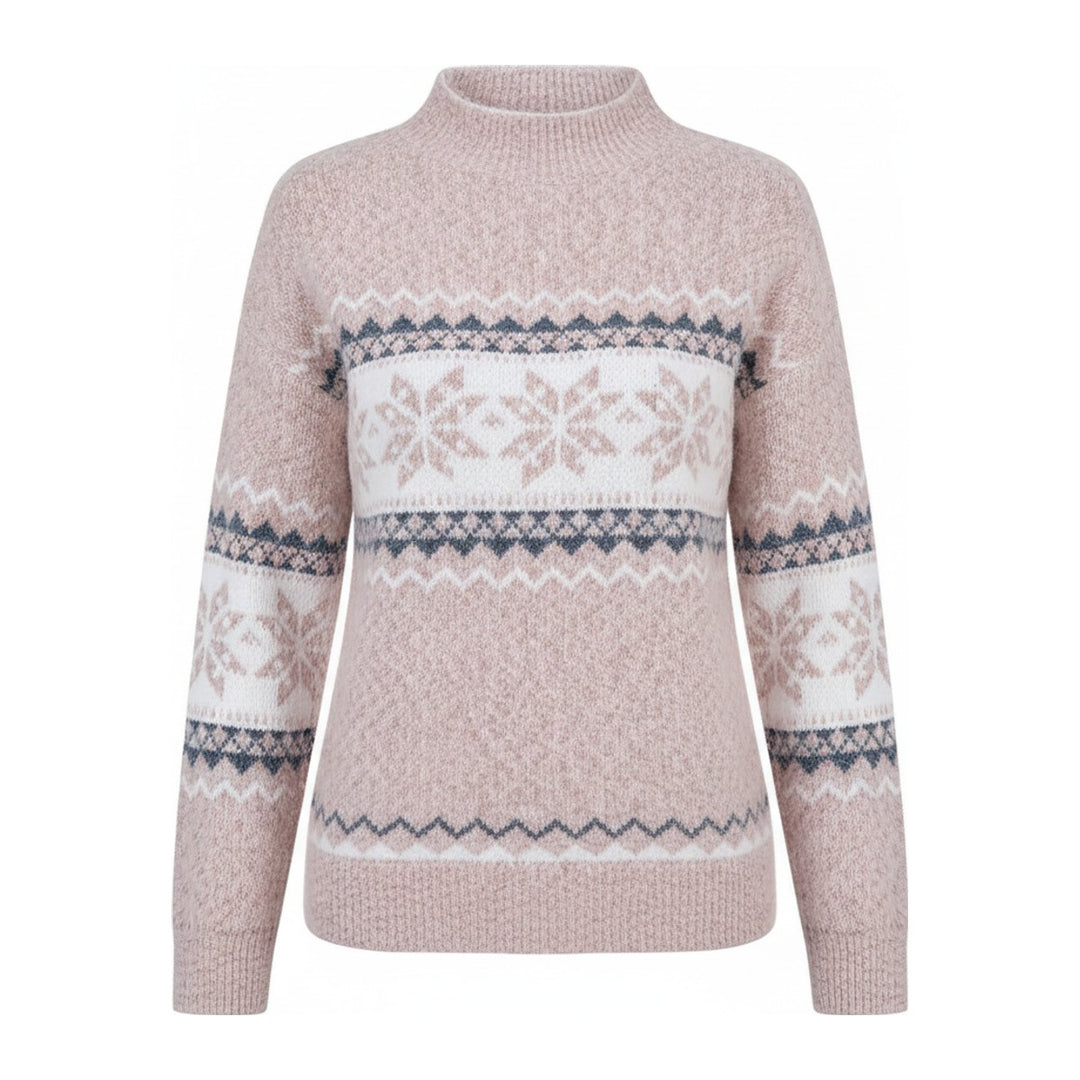 Nia – Pullover Damen in rosa – Vorderansicht