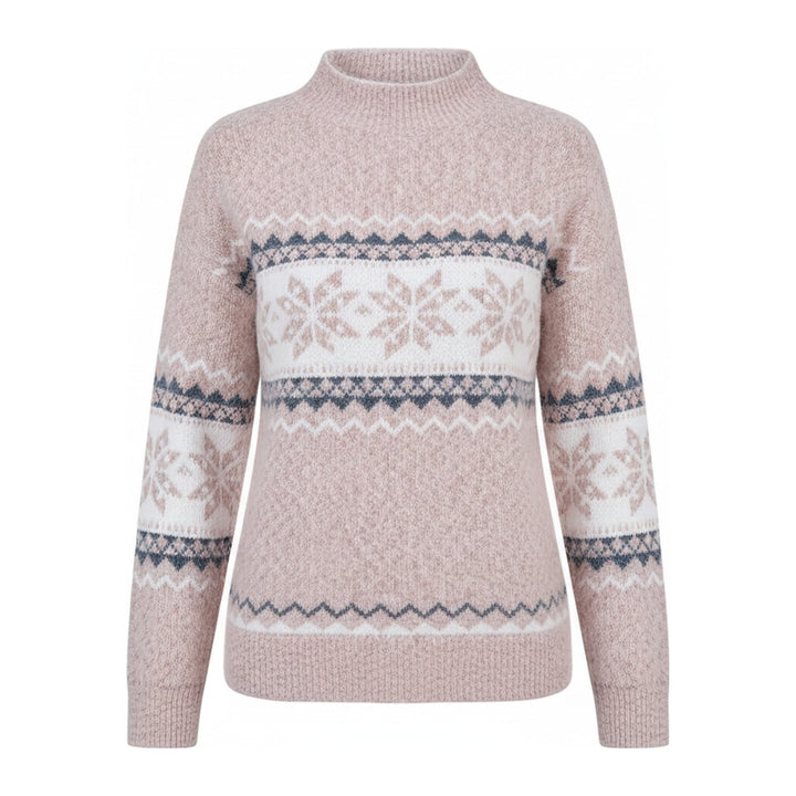 Nia – Pullover Damen in rosa – Vorderansicht
