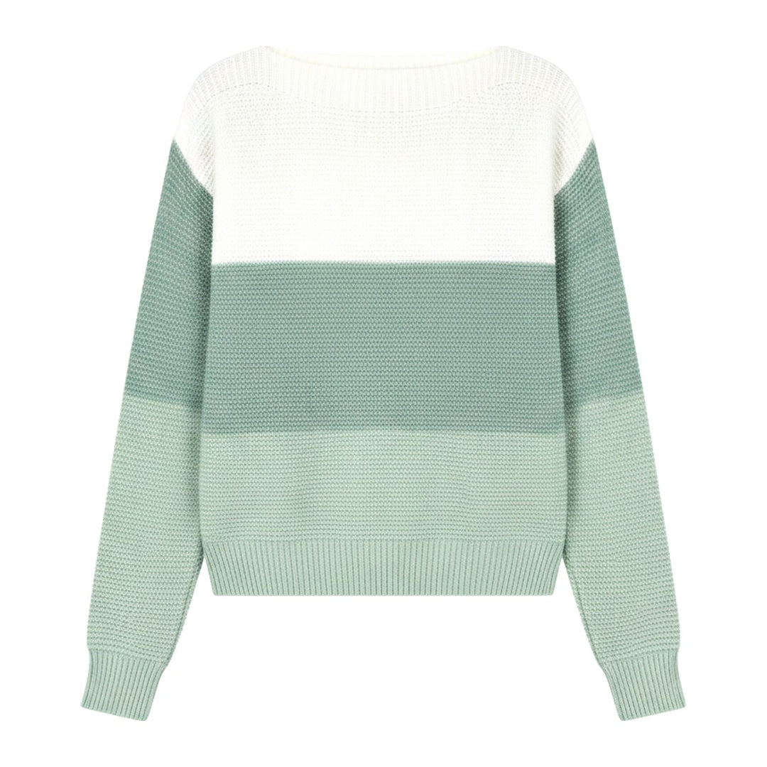 Leni – Pullover Damen in grün – Vorderansicht