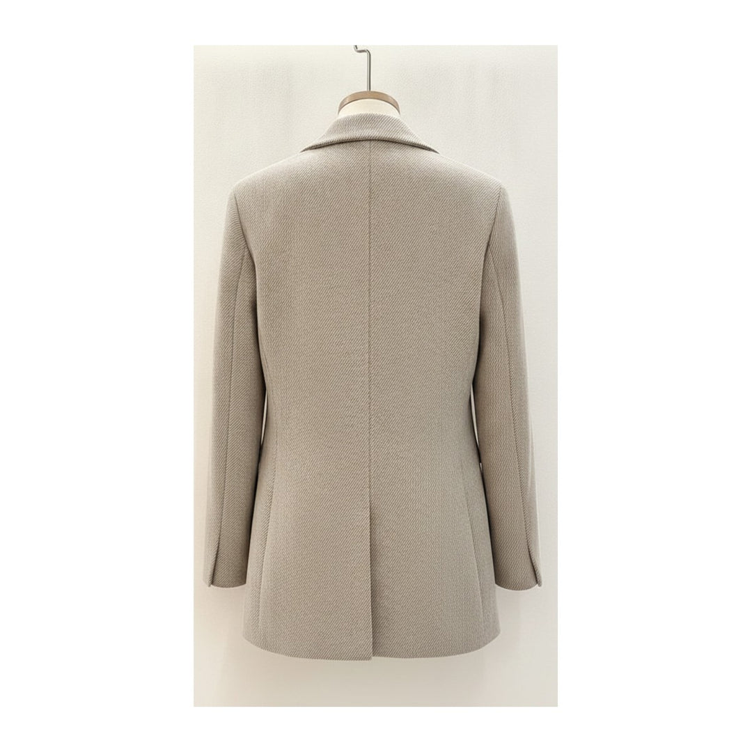 Cri – Sakkos Damen in beige – Rückansicht