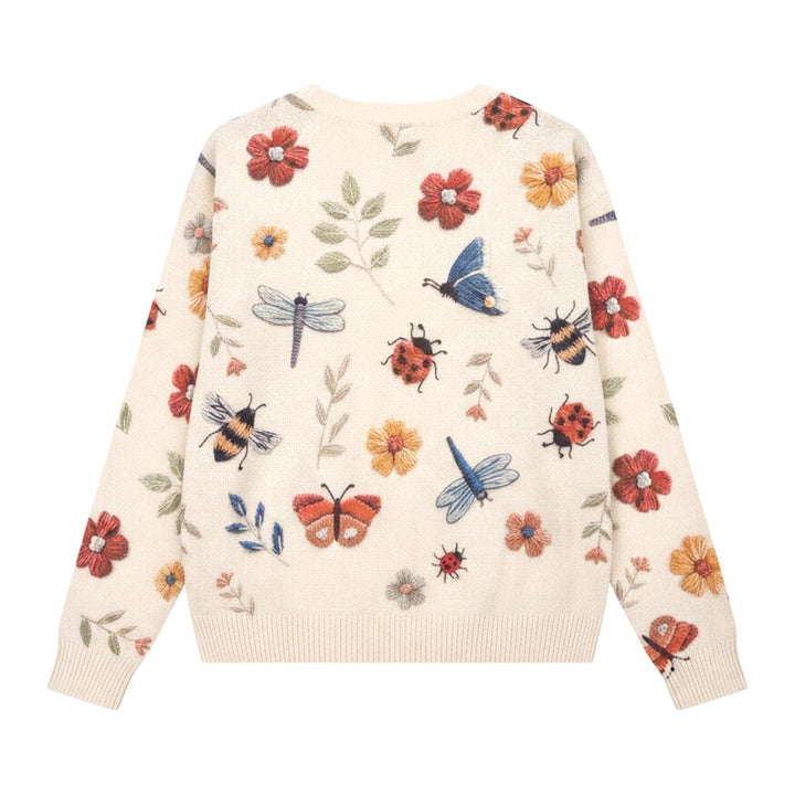 Wes – Pullover Damen in beige – Rückansicht