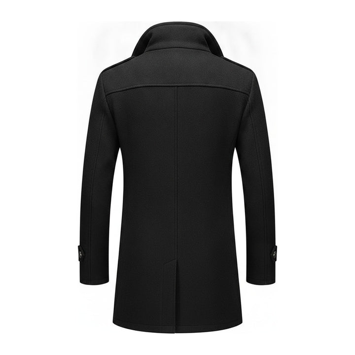 Tom – Dufflecoats Herren in schwarz – Rückansicht