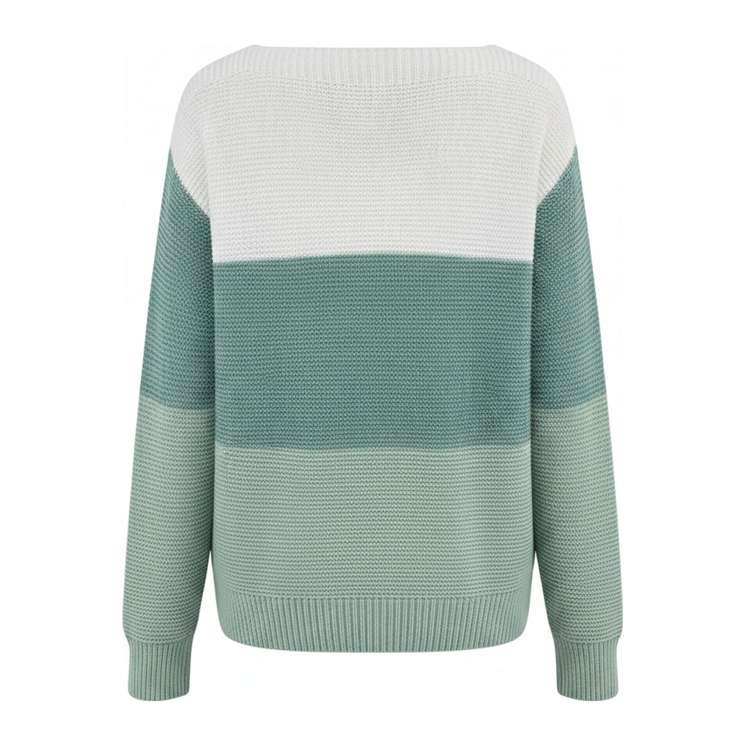 Leni – Pullover Damen in grün – Rückansicht