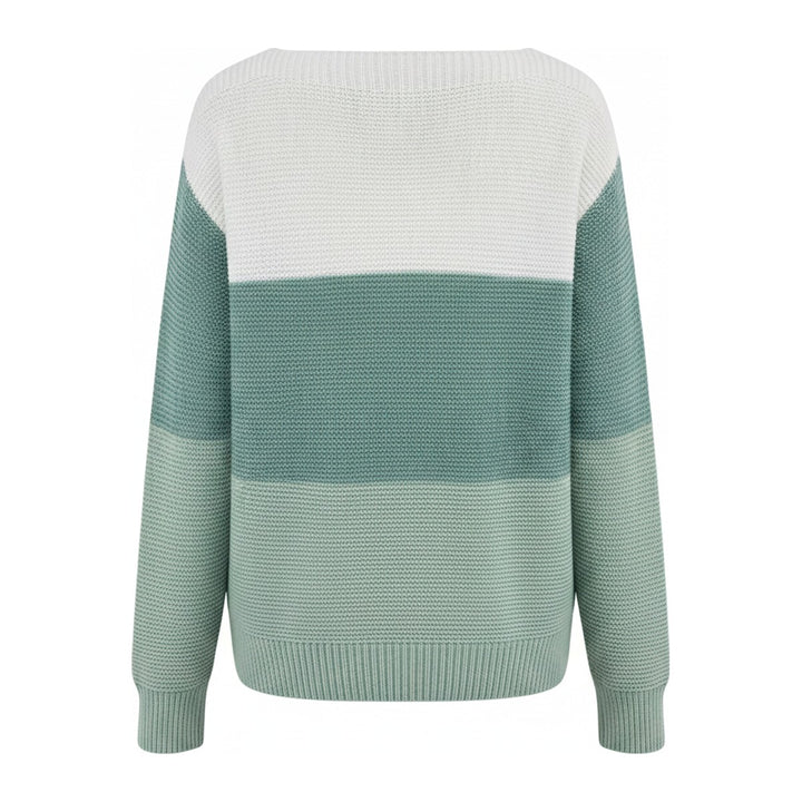 Leni – Pullover Damen in grün – Rückansicht