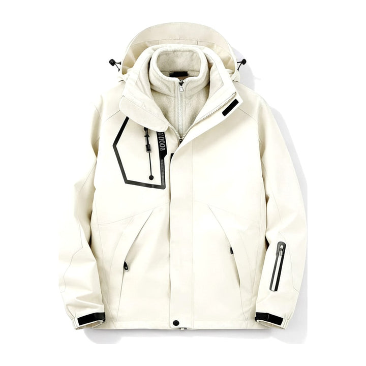 Skijacke Veed – Skijacken Damen in weiss – Vorderansicht
