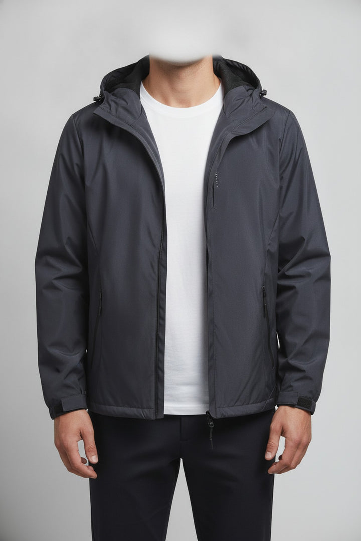 Ehp – Windbreaker in grau – am Model getragen