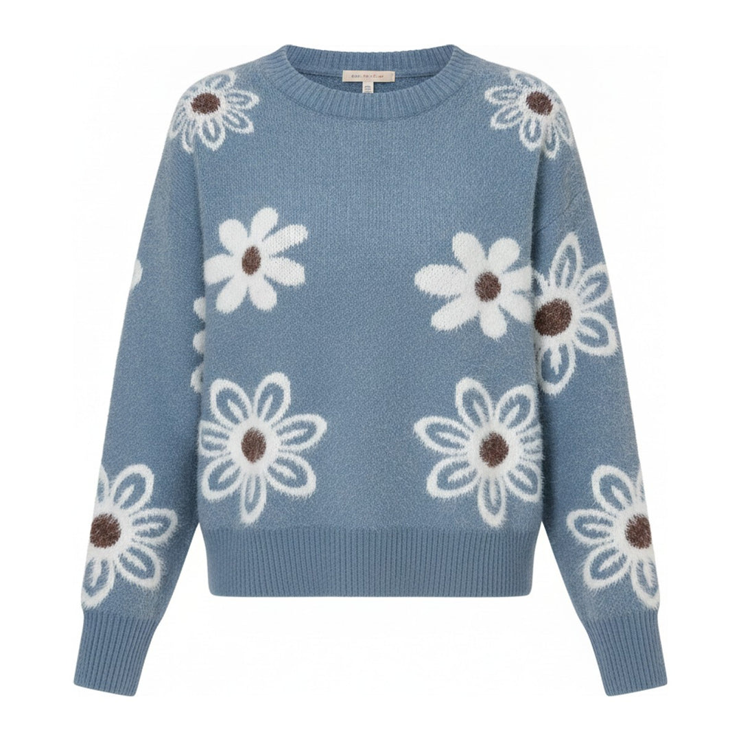 Cilly – Pullover Damen in blau – Vorderansicht