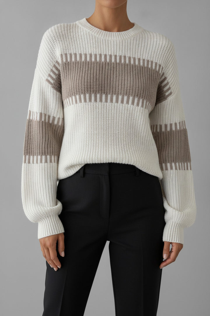 Dilia – Pullover Damen in khaki – am Model getragen