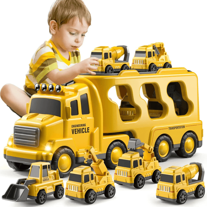 Geschenkbox „Engineering Truck“ mit Abbildung des rollenden Depots und Zubehör