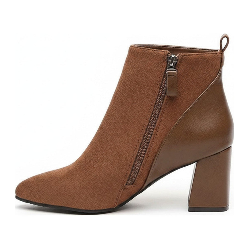 Bay – Stiefeletten aus Leder mit Blockabsatz - Luftfreiheit