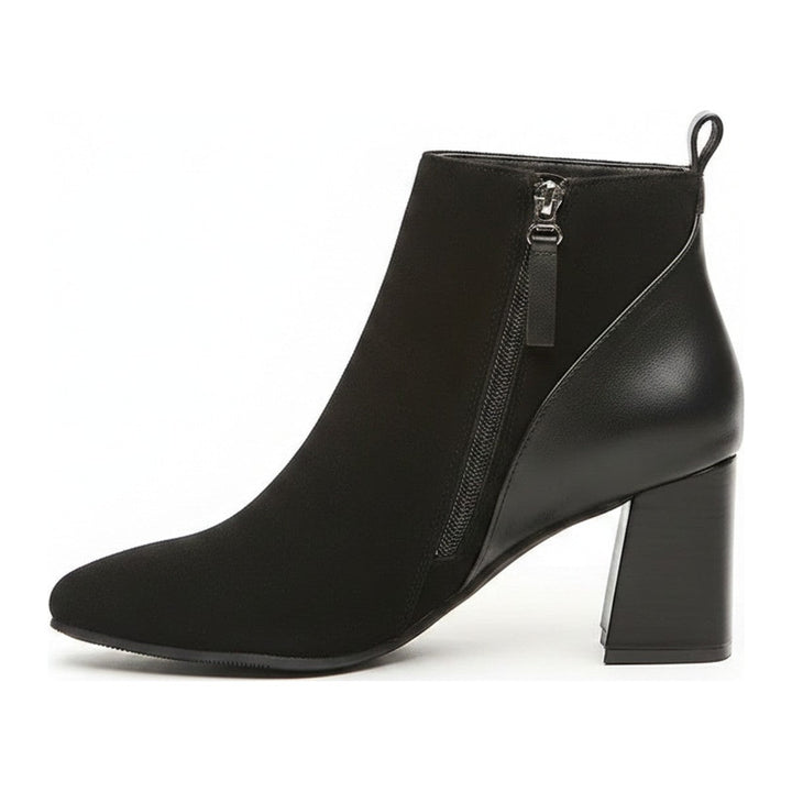 Bay – Stiefeletten aus Leder mit Blockabsatz - Luftfreiheit