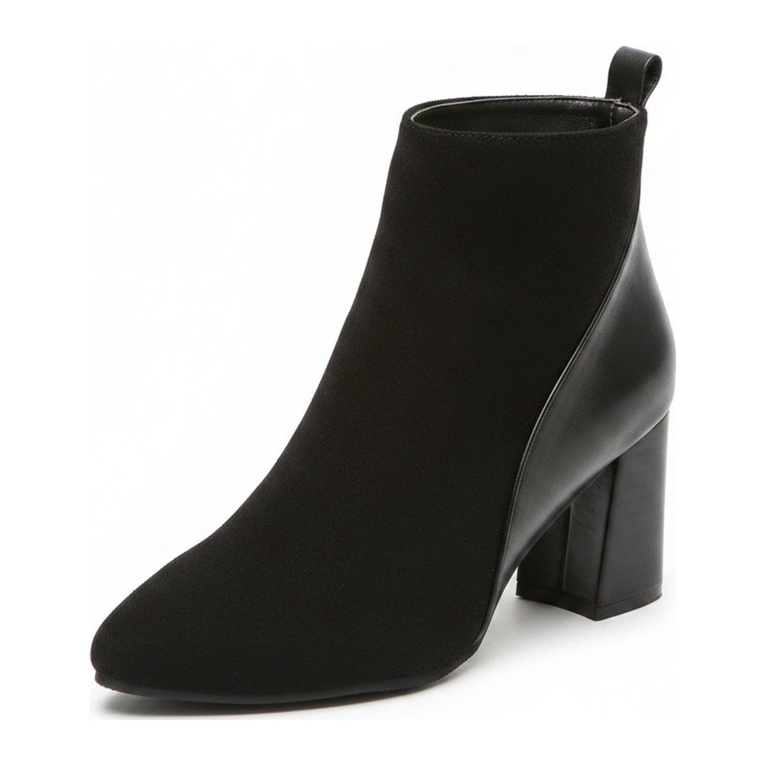 Bay – Stiefeletten aus Leder mit Blockabsatz - Luftfreiheit