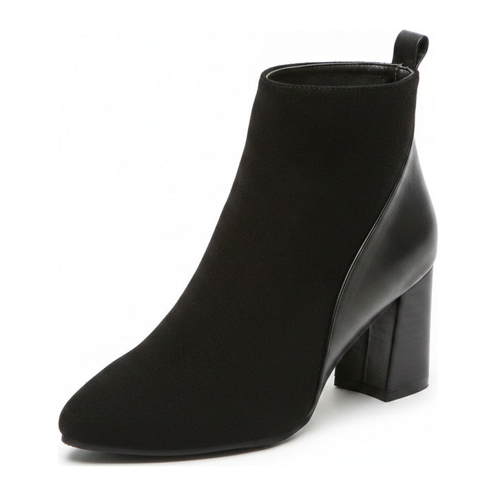 Bay – Stiefeletten aus Leder mit Blockabsatz - Luftfreiheit