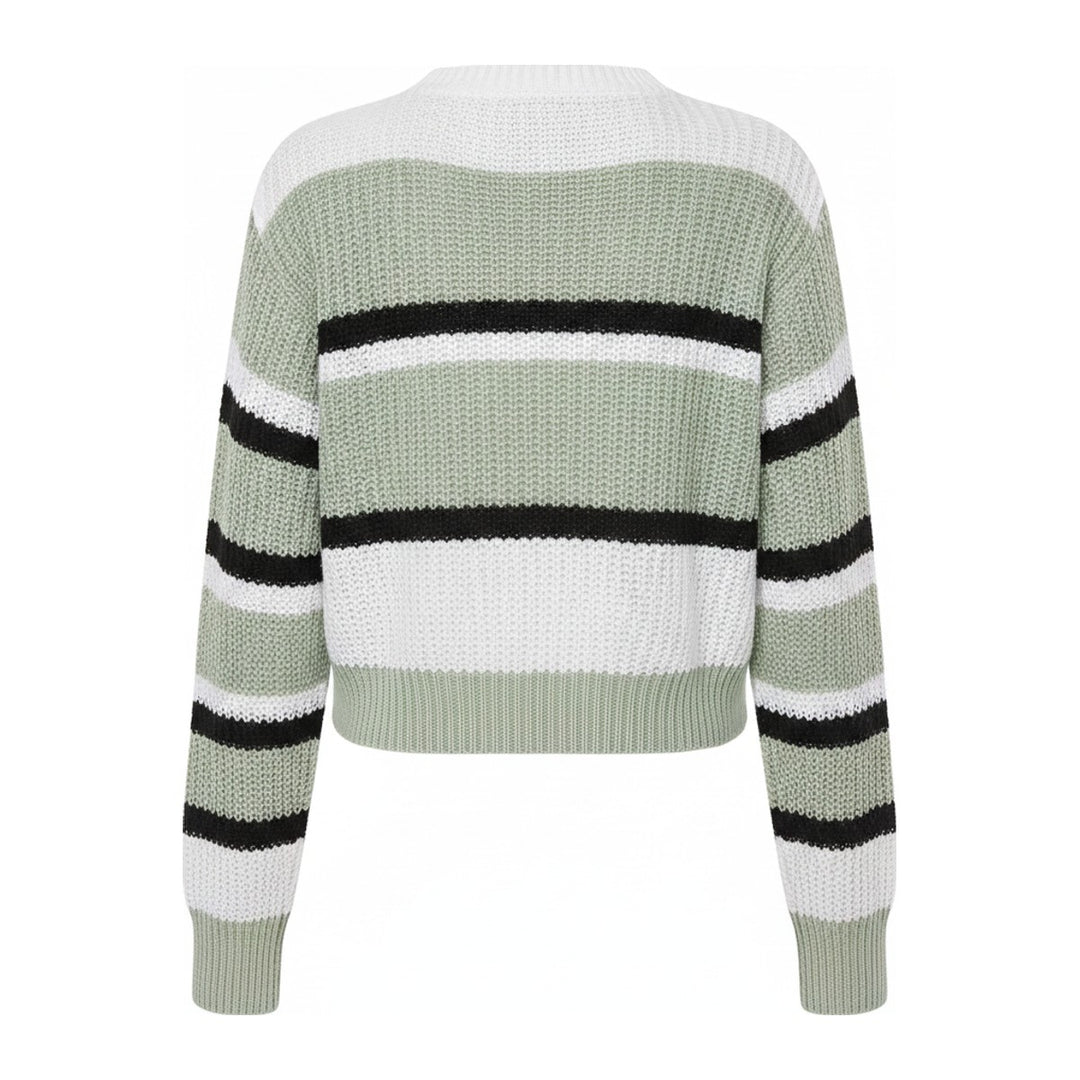 Ami – Pullover Damen in grün – Rückansicht