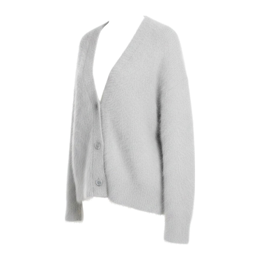 Nie – Strickjacken Damen in grau – Seitenansicht