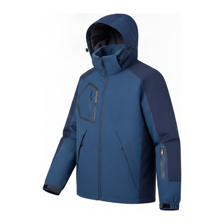 Skijacke Veed – Skijacken Damen in blau – Seitenansicht