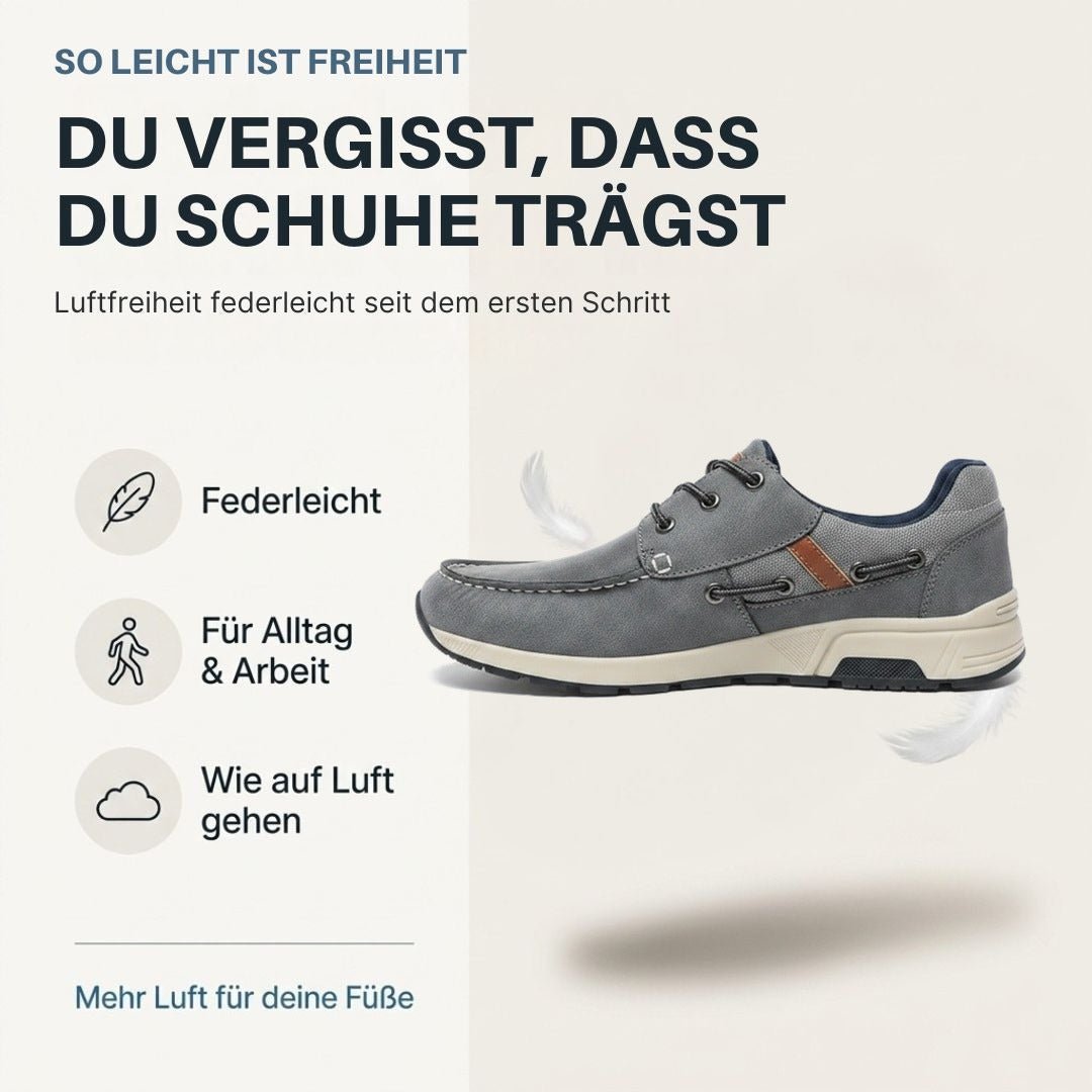Boot – Bequeme Sneaker Herren mit Schnürung - Luftfreiheit