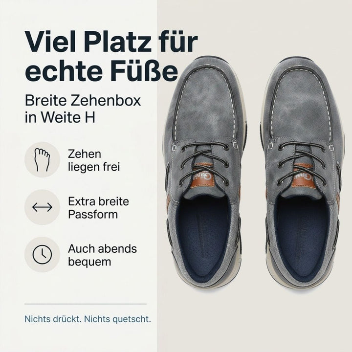 Boot – Bequeme Sneaker Herren mit Schnürung - Luftfreiheit
