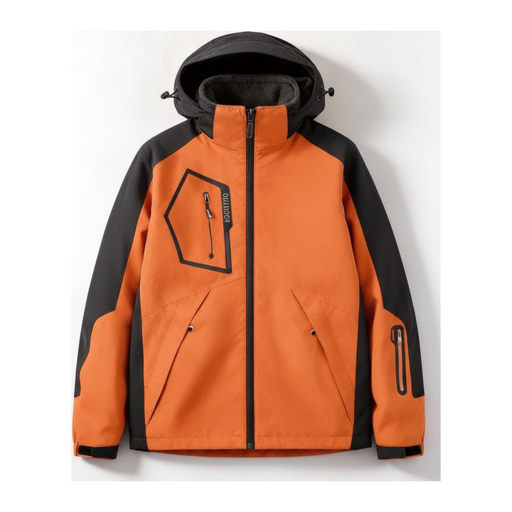 Skijacke Veed – Skijacken Damen in orange – Vorderansicht