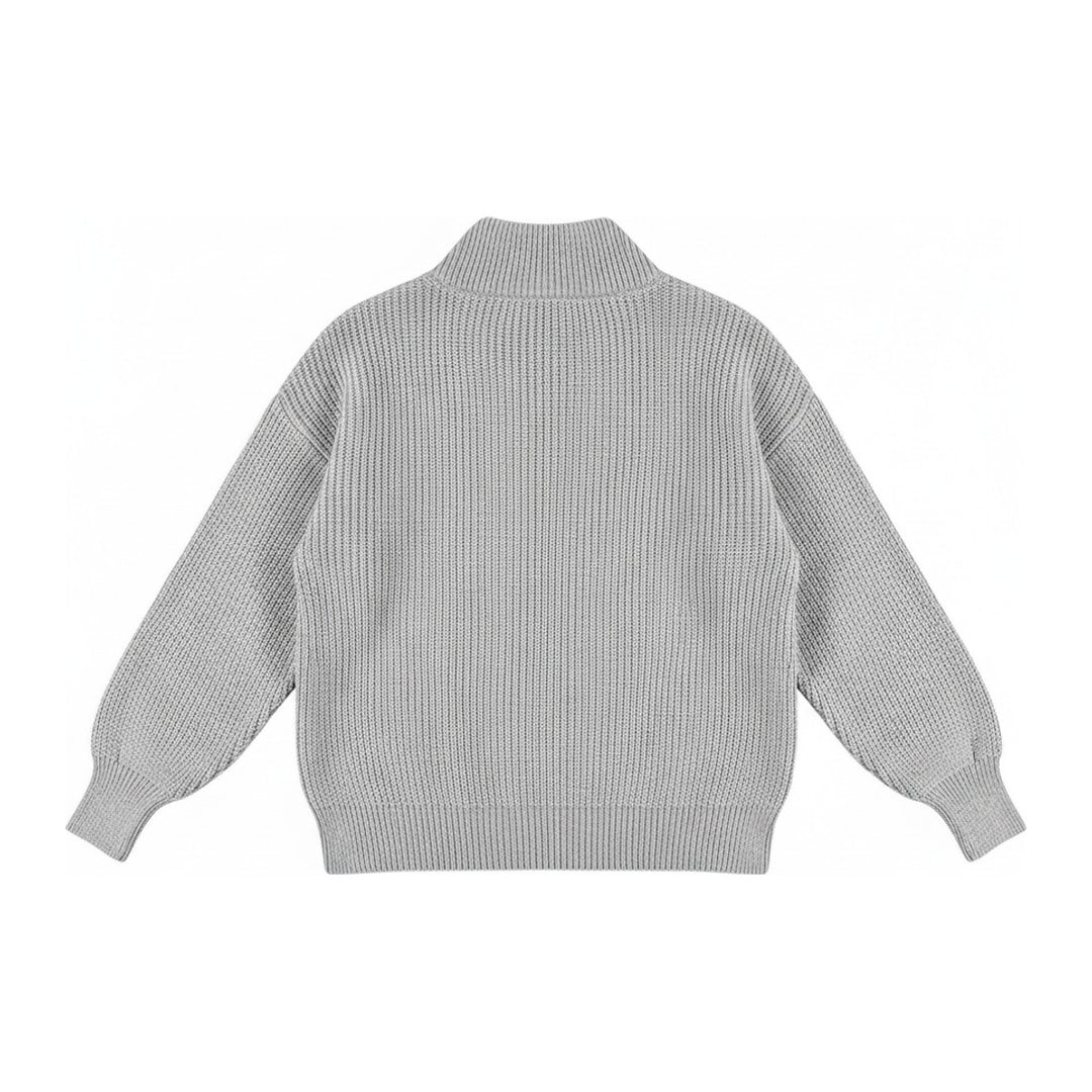 Ves – Pullover Damen in grau – Rückansicht