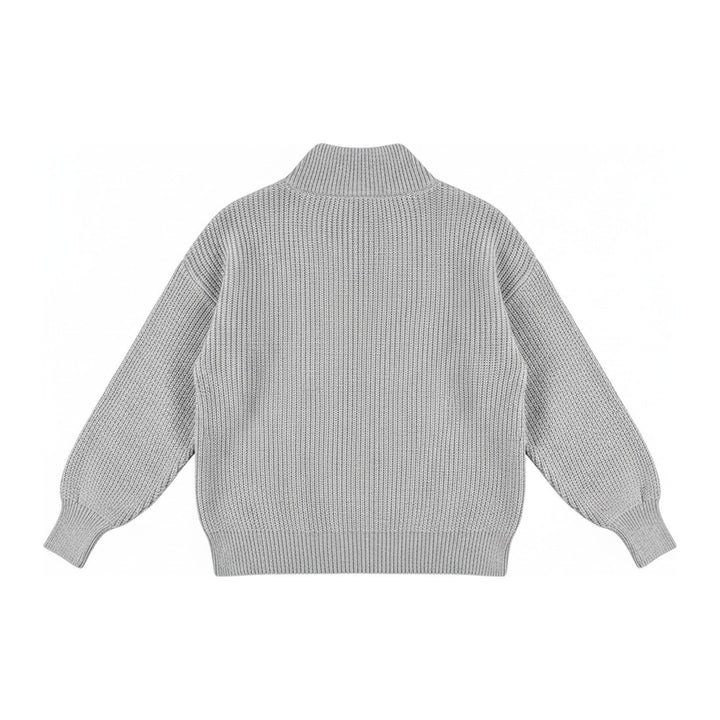 Ves – Pullover Damen in grau – Rückansicht