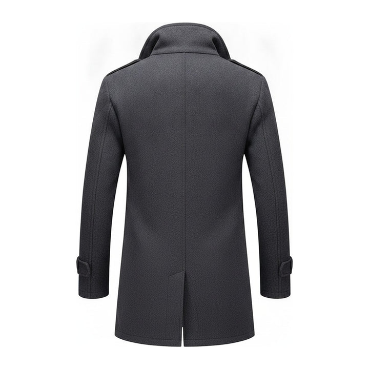 Tom – Dufflecoats Herren in grau – Rückansicht