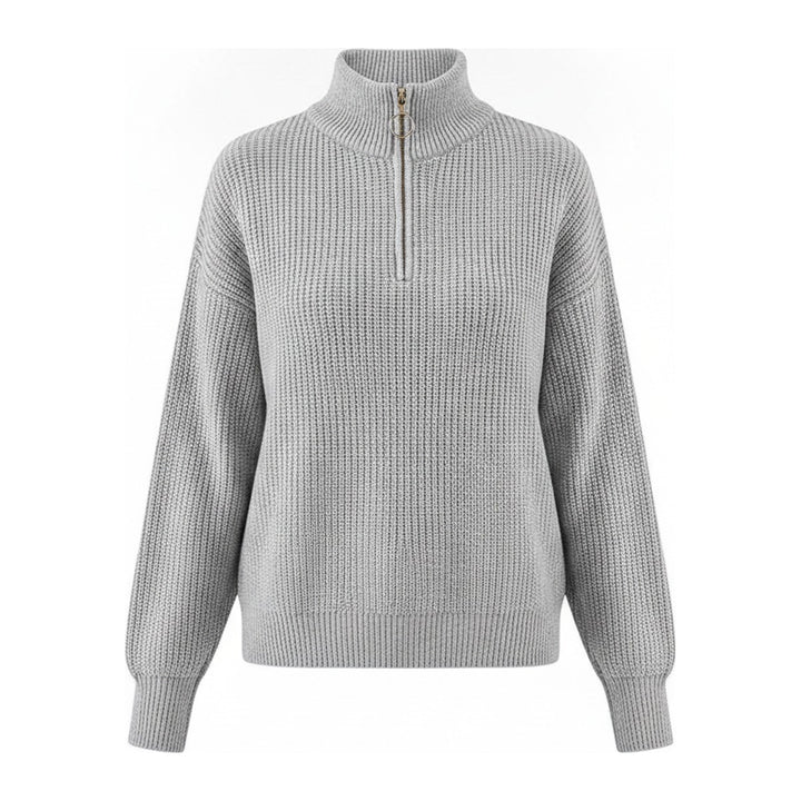 Ves – Pullover Damen in grau – Vorderansicht