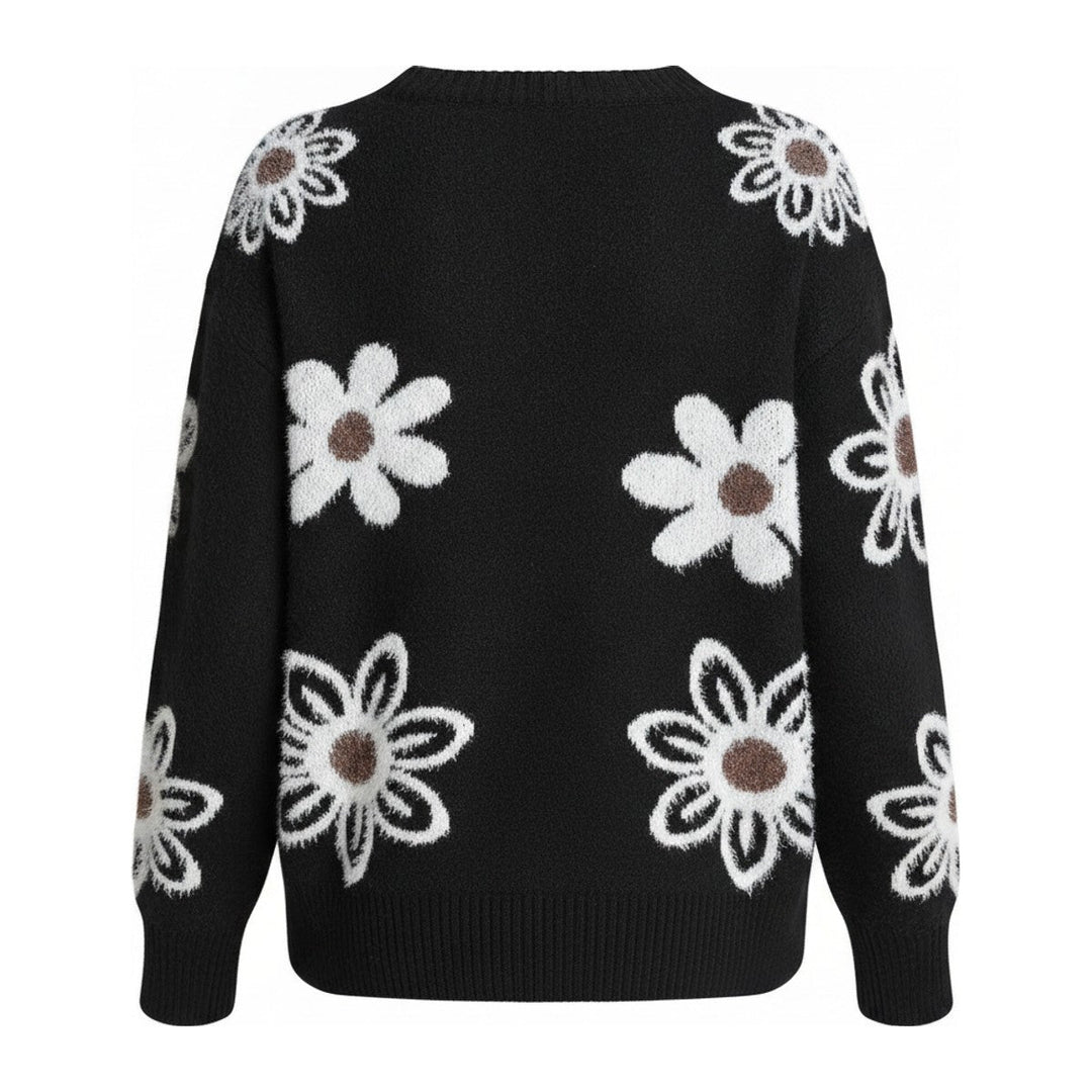 Cilly – Pullover mit Blumenmuster - Luftfreiheit
