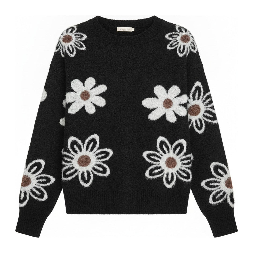 Cilly – Pullover mit Blumenmuster - Luftfreiheit