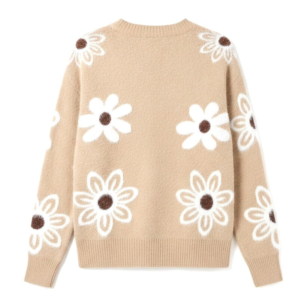 Cilly – Pullover mit Blumenmuster - Luftfreiheit