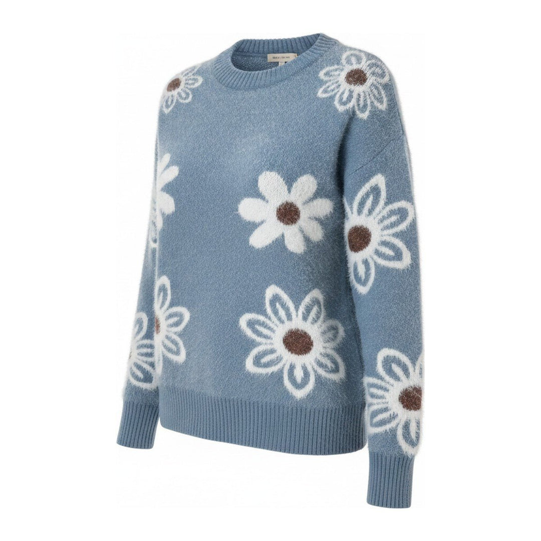 Cilly – Pullover mit Blumenmuster - Luftfreiheit