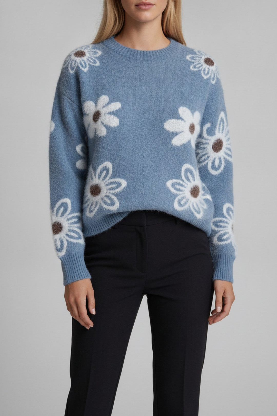Cilly – Pullover mit Blumenmuster - Luftfreiheit