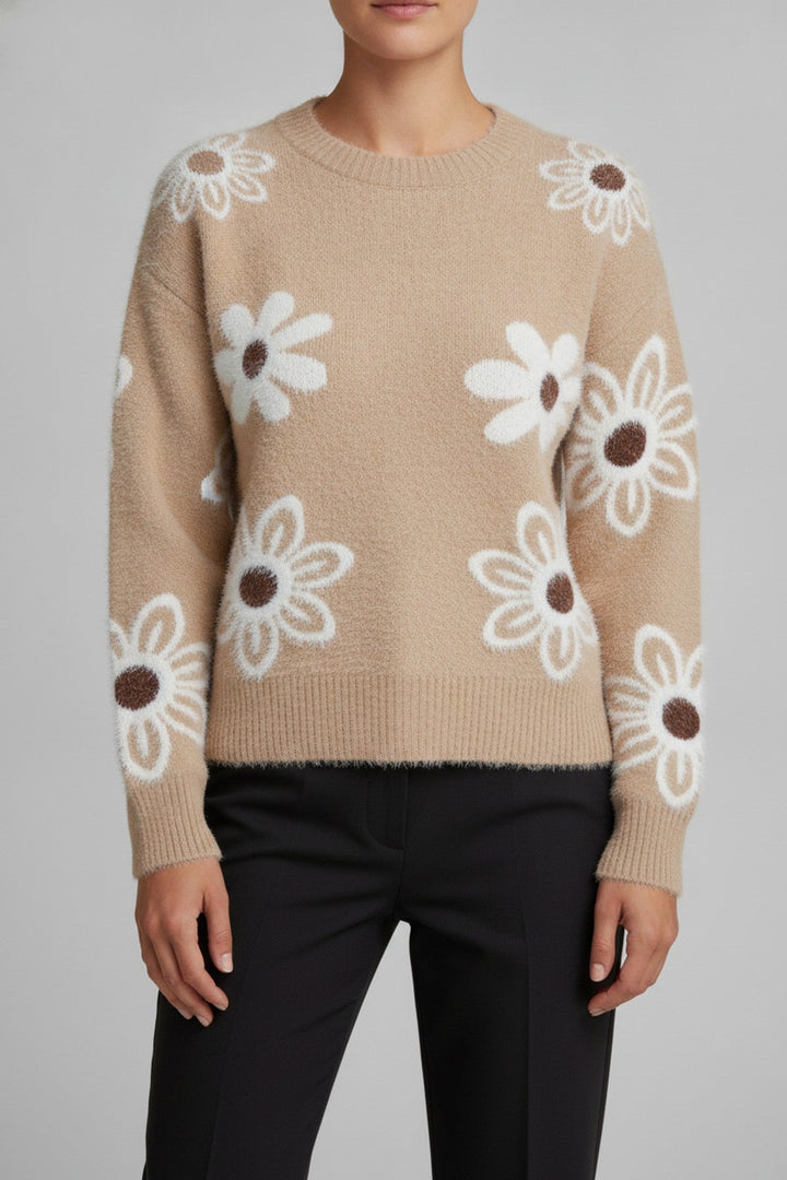 Cilly – Pullover mit Blumenmuster - Luftfreiheit