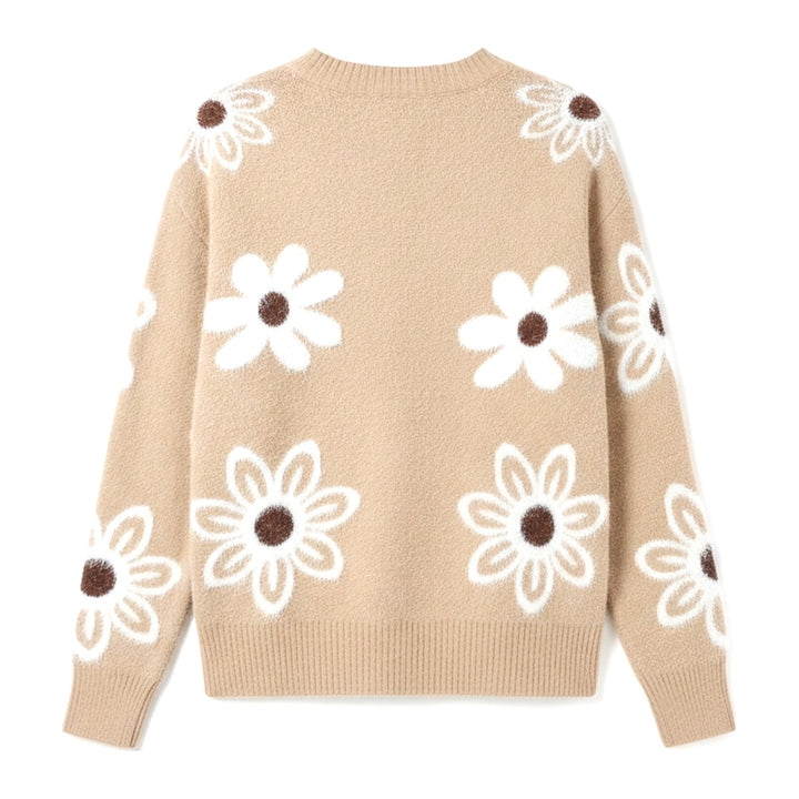 Cilly – Pullover Damen in beige – Rückansicht