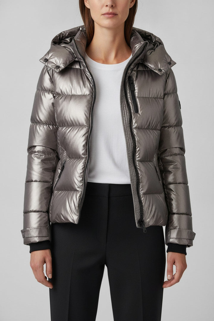 Dea – Steppjacke mit Gürtel und Kapuze - Luftfreiheit