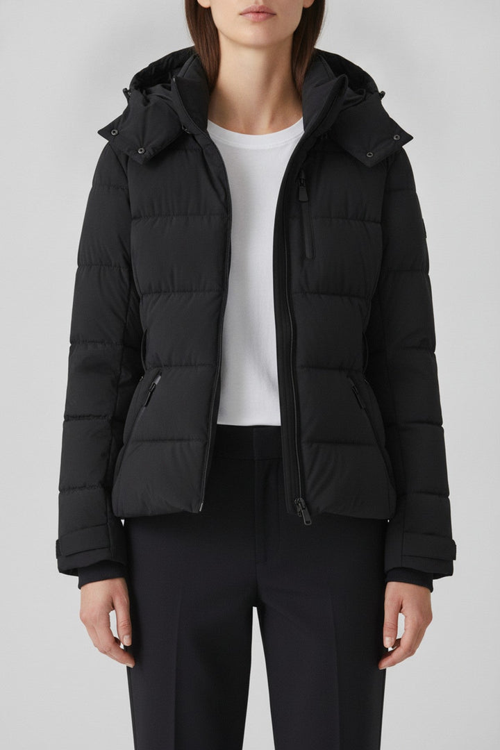 Dea – Steppjacke mit Gürtel und Kapuze - Luftfreiheit