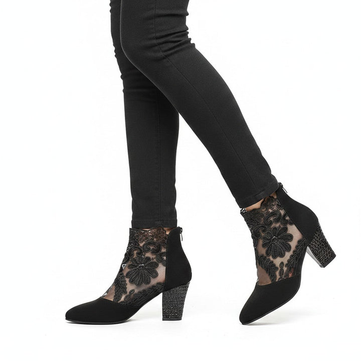 Doa – Stiefeletten mit Spitzenüberzug - Luftfreiheit