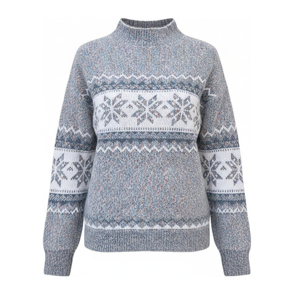 Nia – Pullover Damen in grau – Vorderansicht