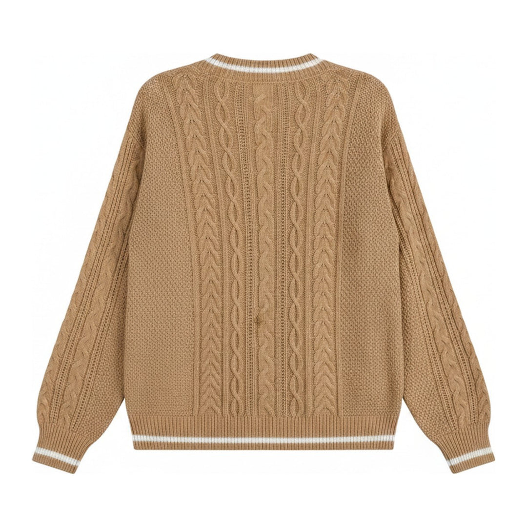 Kor – Pullover Damen in khaki – Rückansicht