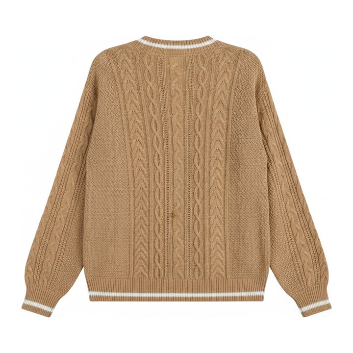 Kor – Pullover Damen in khaki – Rückansicht