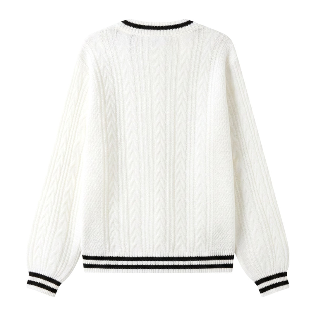 Kor – Pullover Damen in weiss – Rückansicht