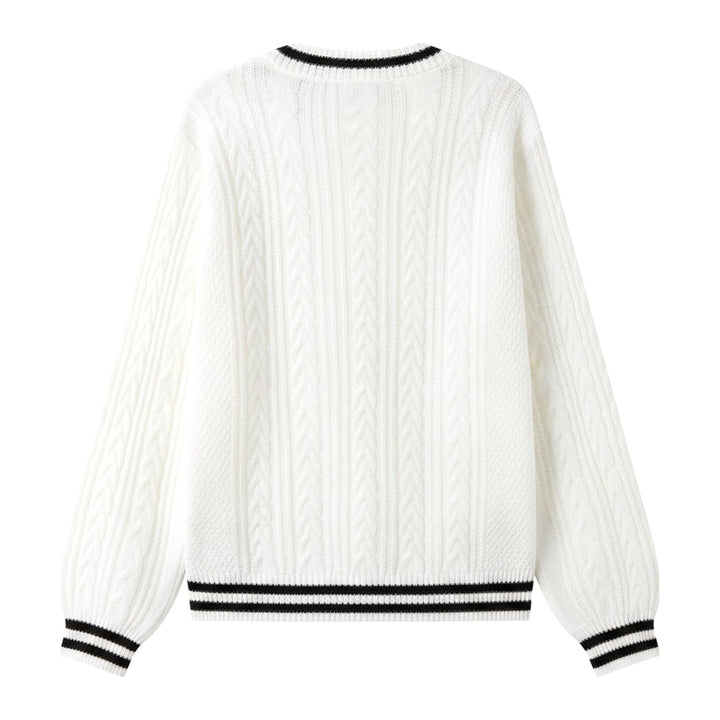 Kor – Pullover Damen in weiss – Rückansicht
