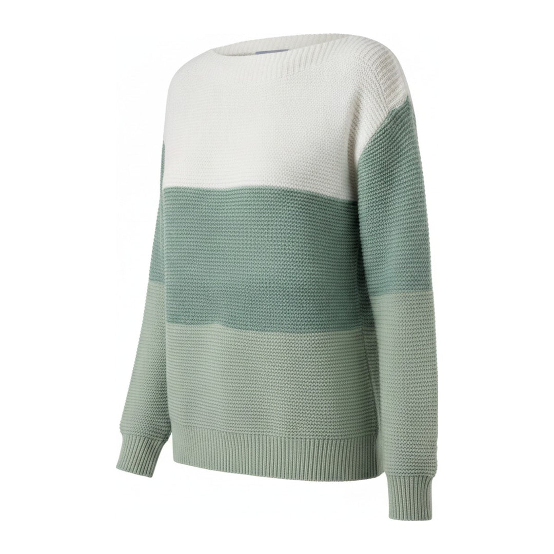 Leni – Pullover Damen in grün – Seitenansicht