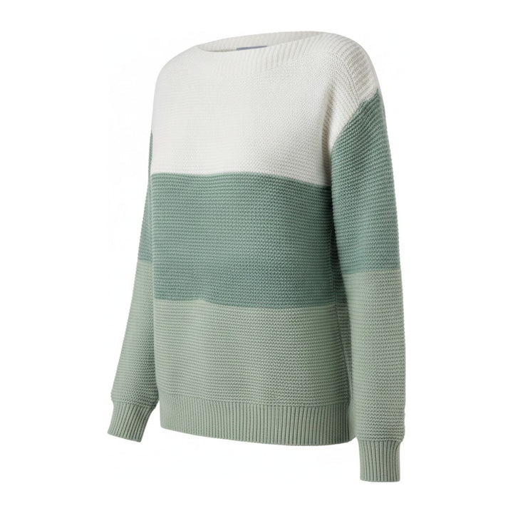 Leni – Pullover Damen in grün – Seitenansicht