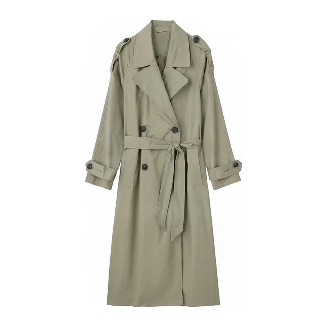 Jana – Trenchcoats Damen in grün – Vorderansicht